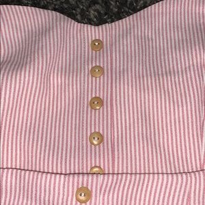 Pink stripped two pieces